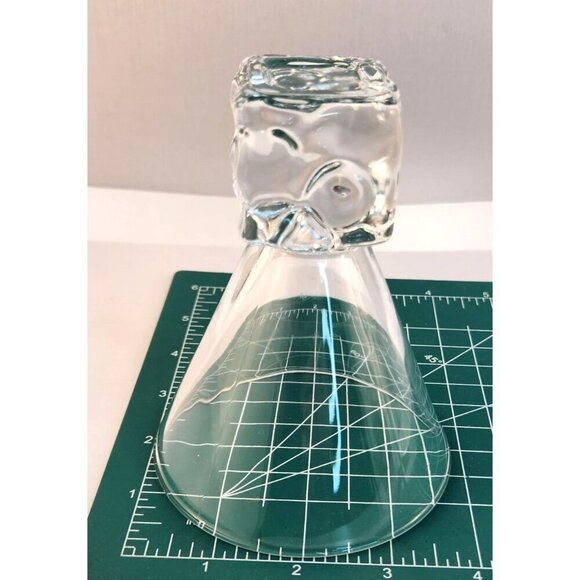 Disaronno Ice Cube Base Martini Cocktail Glasses - Set of 2 - Mid Century Martin - Picture 6 of 8